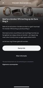 Oura Ring 4 10% Korting, Sieraden, Tassen en Uiterlijk, Ophalen of Verzenden, Nieuw, IOS, Oura