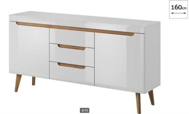 Dressoir Scandinavisch, Huis en Inrichting, Kasten | Dressoirs, Gebruikt, 150 tot 200 cm, 25 tot 50 cm, Met lade(s), Met deur(en)