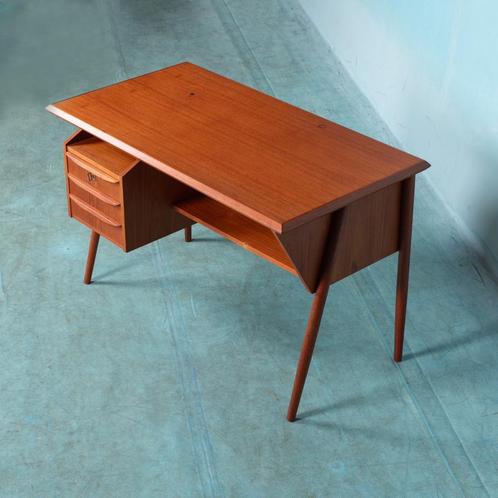 Vintage Deens design Tibergaard bureau l Midmod writing desk, Huis en Inrichting, Bureaus, Ophalen of Verzenden