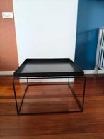 Hay Tray Table 60x60 Zwart - Gebruikt, Huis en Inrichting, Ophalen, Gebruikt, 50 tot 100 cm, Vierkant