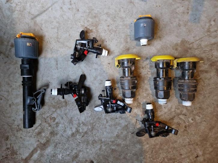 6x fluistersproeier incl. koppelingen, Tuin en Terras, Tuinsproeiers, Gebruikt, Overige typen, Ophalen of Verzenden