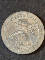 WW II Polen Lodz 5 Reichsmark 1943 "Getto Litzmannstadt", Ophalen of Verzenden, Polen, Losse munt