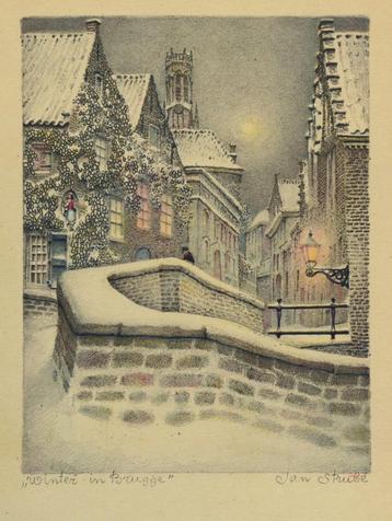 Jan Strube - winter in Brugge beschikbaar voor biedingen