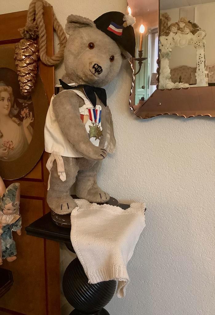 Antieke borstrok  , super voor een antieke beer, Antiek en Kunst, Antiek | Speelgoed, Ophalen of Verzenden