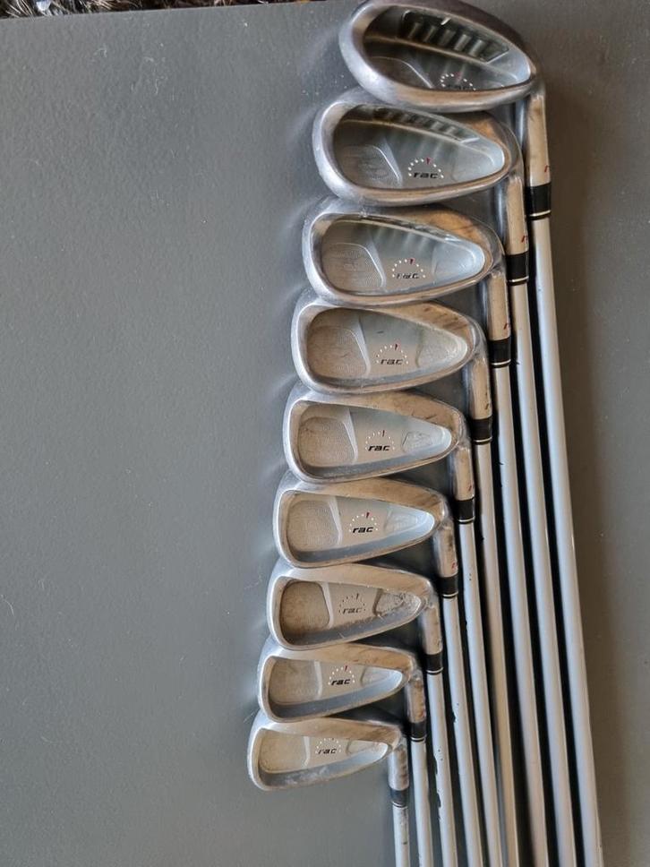 TaylorMade RAC graphite ijzers 3 t/m P/S, 0.5 inch verlengd, Sport en Fitness, Golf, Gebruikt, Set, Overige merken, Ophalen of Verzenden