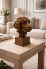 Labradoodle Beeldje op Sokkel – Stijlvolle Honden Decoratie, Ophalen of Verzenden, Nieuw, Dier