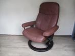 keurige Stressless Consul medium bruin leder, Ophalen of Verzenden, Gebruikt, 75 tot 100 cm
