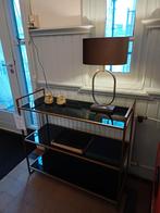 Sidetable Mariki rookglas/goud 100cm, Ophalen, O, O, Zo goed als nieuw