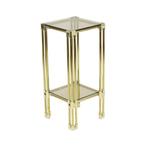 Italiaanse bijzettafel plantentafel design goud Jaren 70, Ophalen of Verzenden