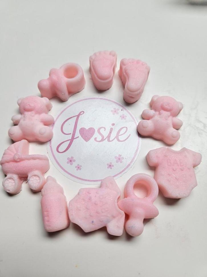 Waxmelts Baby Roze - Geboorte traktatie, Hobby en Vrije tijd, Feestartikelen, Nieuw, Versiering, Geboorte of Huwelijk, Ophalen