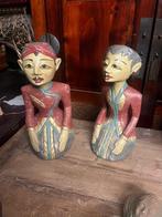 Javaans houtsnijwerk echtpaar Indonesie Loro Blonyo rood set, Verburgt Vintage, Nieuw, Ophalen of Verzenden, https://verburgtvintage.nl/#contact