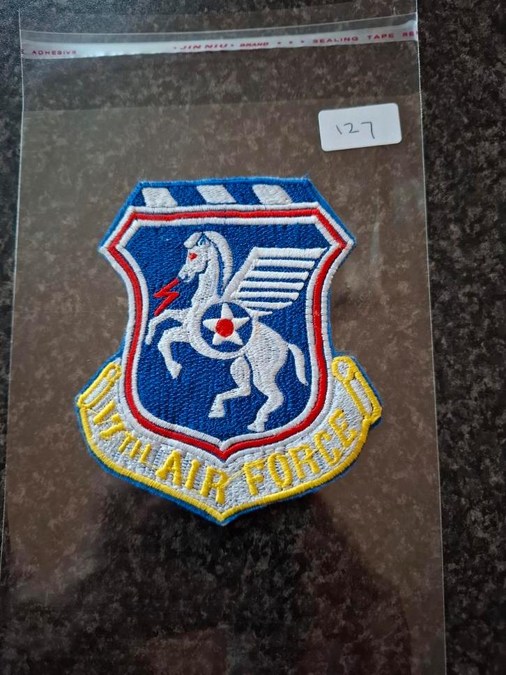 17th Air Force Patch - Zeldzaam Embleem, Verzamelen, Luchtvaart en Vliegtuigspotten, Nieuw, Patch, Badge of Embleem, Ophalen of Verzenden