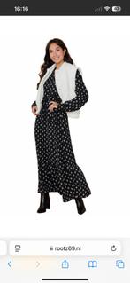 Zwarte maxi jurk met print - Maat s/m - Femme9, Maat 38/40 (M), Zwart, Ophalen of Verzenden, Zo goed als nieuw