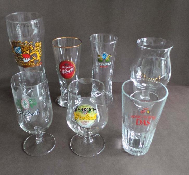 BIER GLAZEN / bierglas diverse merken en modellen, Huis en Inrichting, Keuken | Servies, Zo goed als nieuw, Glas of Glazen, Overige stijlen