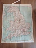 Antieke landkaart ENGELAND WALES, Boeken, Atlassen en Landkaarten, Gelezen, Verenigd Koninkrijk, Ophalen of Verzenden, Landkaart