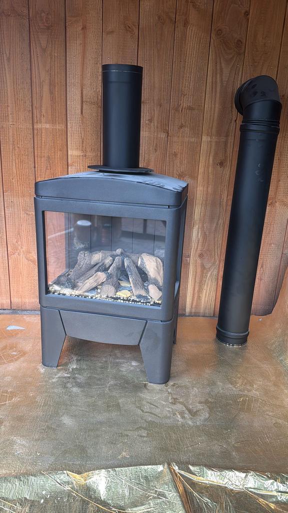 Faber Jelling Gaskachel - Energielabel A, Huis en Inrichting, Haarden, Zo goed als nieuw, Gashaard, Ophalen