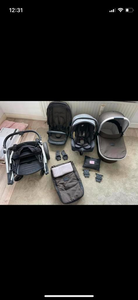 Kinderwagen 3 in 1, Kinderen en Baby's, Kinderwagens en Combinaties, Zo goed als nieuw, Combiwagen, Overige merken, Met autostoeltje