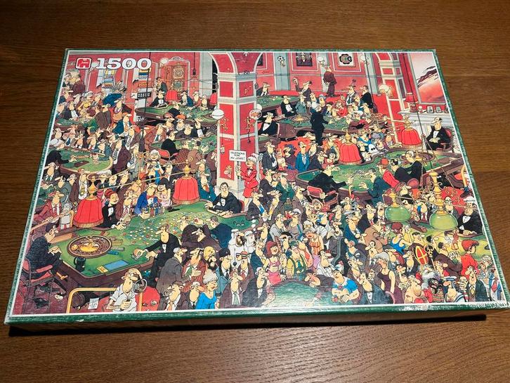Jan van Haasteren puzzel Crazy Casino, Hobby en Vrije tijd, Denksport en Puzzels, Zo goed als nieuw, 500 t/m 1500 stukjes, Ophalen of Verzenden