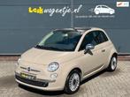 Fiat 500 1.2 Lounge *cappuccino *panorama *airco *bluetooth, Auto's, Stof, Gebruikt, 4 cilinders, 4 stoelen