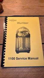 Wurlitzer 1100 service manual, Verzamelen, Ophalen of Verzenden, Zo goed als nieuw, Voor 1950, Wurlitzer
