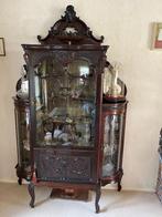 Antieke vitrine kast zwart, Ophalen