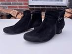 Footnotes zwarte suede enkellaarsjes mt 41, Ophalen, Zwart, Lage of Enkellaarzen, Zo goed als nieuw