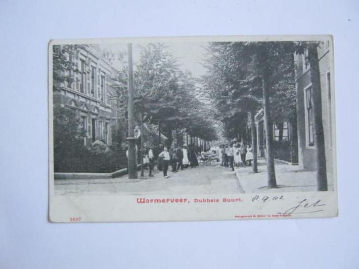 Ansichtkaarten Nederland, TC 9-79 Wormerveer, Dubbele Buurt, Verzamelen, Ansichtkaarten | Nederland, Gelopen, Noord-Holland, Voor 1920