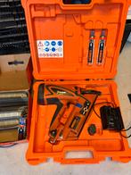 Paslode Impulse IM90Ci tacker – accu, lader, gas & nagels, Ophalen, Zo goed als nieuw
