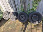 4 Winterwielen met wielddoppen voor o.a. Opel Astra K, Ophalen, Gebruikt, 16 inch, Banden en Velgen