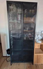 Giga Meubel Wijnkast Metaal Gaasdeuren, Huis en Inrichting, Kasten | Vitrinekasten, Ophalen, Met deur(en), 50 tot 100 cm, Zo goed als nieuw