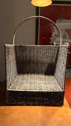 Rivièra Maison - Riet Mand met Handvat, Huis en Inrichting, Woonaccessoires | Schalen en Manden, Ophalen, Gebruikt, Mand, Vierkant