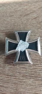 Ijzeren kruis broche met speld ww2 tweede wereld oorlog, Ophalen of Verzenden, Duitsland, Embleem of Badge