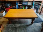 Houten Salontafel met twee Lades, Ophalen, Gebruikt, 100 tot 150 cm, 50 tot 100 cm
