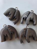 4 stuks bedels olifant hout hangers, Hobby en Vrije tijd, Kralen en Sieraden maken, Ophalen of Verzenden, Nieuw, Bedel