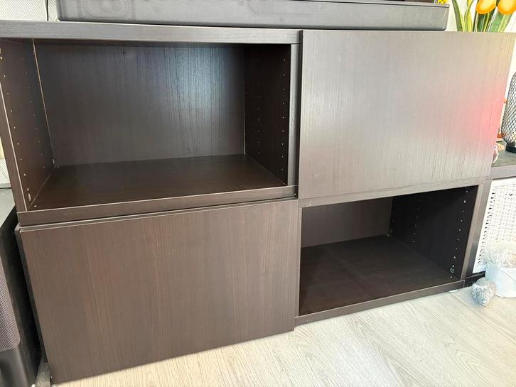 Ikea besta meubel zwartbruin, Huis en Inrichting, Kasten | Televisiemeubels, Zo goed als nieuw, Minder dan 100 cm, 100 tot 150 cm