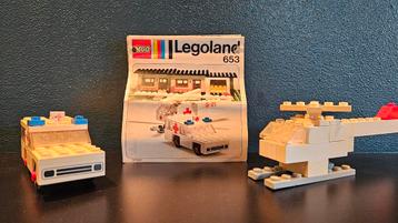 Vintage LEGO Legoland 653 Ambulance Helikopter Set beschikbaar voor biedingen