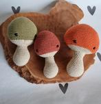 Handgemaakte knuffel paddenstoelen set van 3, Kinderen en Baby's, Speelgoed | Knuffels en Pluche, Ophalen of Verzenden, Nieuw