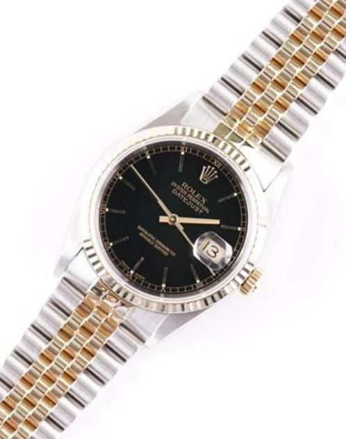 Rolex oyster perpetual date just, Sieraden, Tassen en Uiterlijk, Horloges | Heren, Zo goed als nieuw, Rolex, Goud, Ophalen of Verzenden