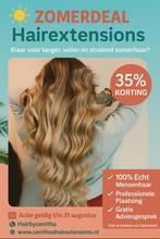 Hairextensions frielsland zomer korting, Sieraden, Tassen en Uiterlijk, Uiterlijk | Haarverzorging, Ophalen of Verzenden, Zo goed als nieuw