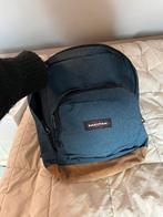 Eastpak rugzak donkerblauw met bruin, Ophalen of Verzenden, Eastpak, Zo goed als nieuw