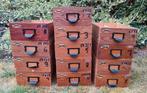 13 vintage laatjes antieke lades ladekast archiefkast, Minder dan 50 cm, 5 laden of meer, Ophalen of Verzenden, Zo goed als nieuw