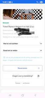 2 kaartjes voor Ripley's believe it or not, Twee personen, Ticket of Toegangskaart