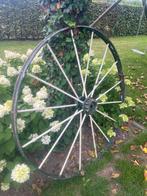 Antiek Wagenwiel Tuindecoratie Brocante Curiosa Decoratief W, Ophalen