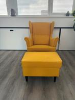 Ikea STRANDMON fauteuil, geel!, Huis en Inrichting, Fauteuils, Zo goed als nieuw, Ophalen
