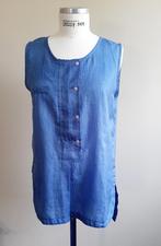 CHRISTIAN SIJNEN, luchtige mouwloze blauwe blouse, mt 40, Maat 38/40 (M), CHRISTIAN SIJNEN, Blauw, Ophalen of Verzenden