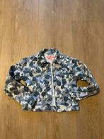 Leuk jasje blauw bloemen maat 122 / 128 Zgan, Kinderen en Baby's, Kinderkleding | Maat 122, Ophalen of Verzenden, Zo goed als nieuw