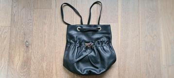  Orginele Lupo bag zwart leer rugzak, handtas of schoudertas