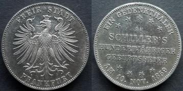 Frankfurt Schiller Gedenktaler 1859 beschikbaar voor biedingen