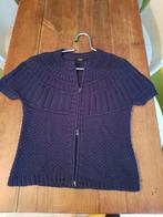 Donkerblauw Vestje'/Top met rits van Enjoy., Maat 38/40 (M), Blauw, Enjoy, Ophalen of Verzenden