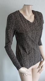 nieuwe MI PIACE travel top zwart camel bruin, Kleding | Dames, Tops, Mi Piace, Bruin, Verzenden, Nieuw